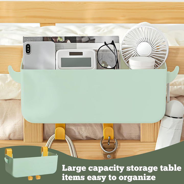 Nachttisch Caddy zum Aufhängen: Bett Organizer Zum Einhänge Mit Haken, Robuste Hängebett Organizer A