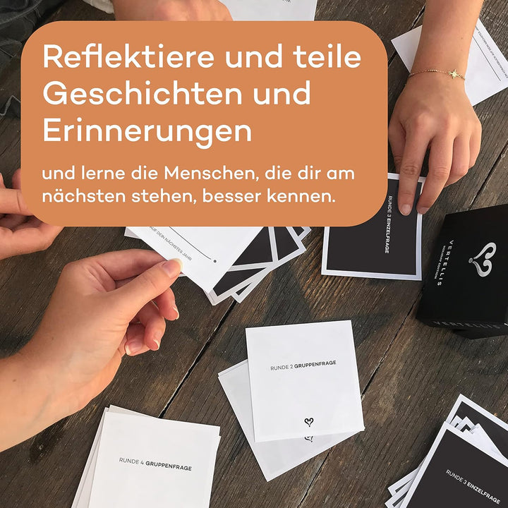 Vertellis Feiertage Edition - 46 Sinnvolle Fragen für Verbindende GespräChe - Bewusste Offline-Zeit