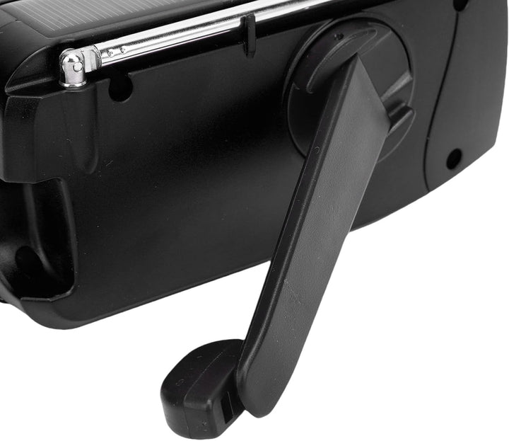 Fafeicy Solar-Handkurbel-Notfallradio mit 2000-mAh-Akku Typ-C-USB-Ladung und LED-Taschenlampe für Ou