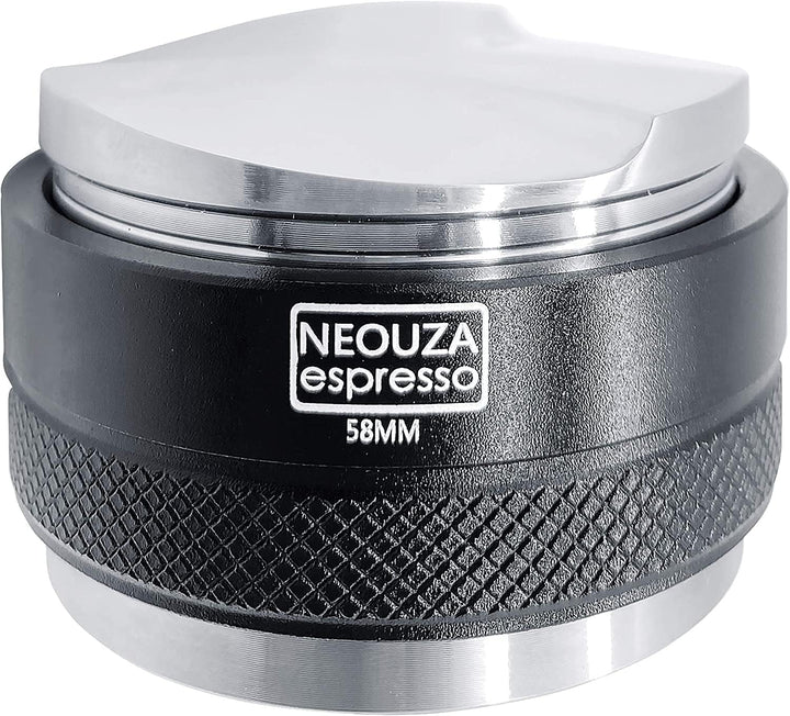 NEOUZA 58 mm Kaffeeverteiler und Tamper 2-in-1, Doppelkopf-Nivellierer für E61-Gruppe, verstellbare