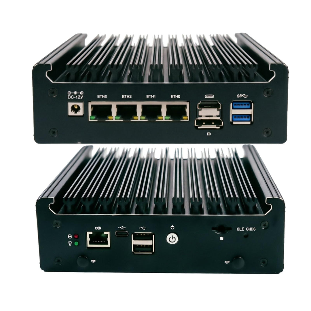 Firewall-Appliance, N150 Mini-PC/Soft-Router mit 4X I226-V 2,5G-Ports | HDMI DP 4K, 6 W TDP, Barebon