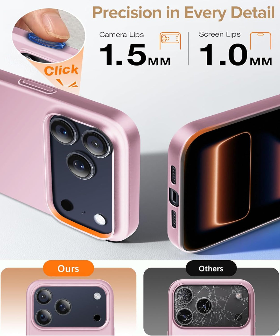 sqgylgl Ultradünne Hülle für iPhone 17 Pro 5G, Extrem Dünn Matte Finish Handyhülle PC Schale [Anti-F