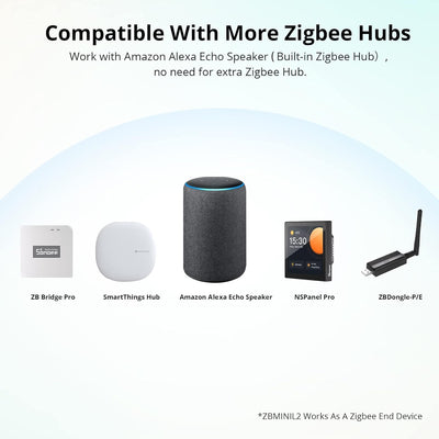 SONOFF ZBMINIL2 Zigbee Smart Schalter,4 Stück 2 Way Smart Switch(Kein Neutralleiter Erforderlich),Sm