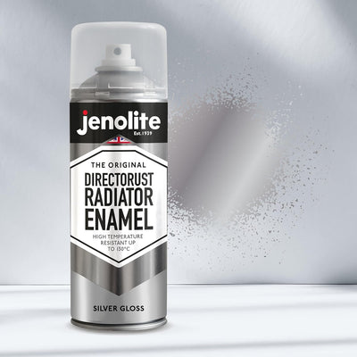 JENOLITE Heizkörperlack | Emaille-Sprühfarbe für Heizkörper | Silber glänzend | 3 x 400ml 3 Silber