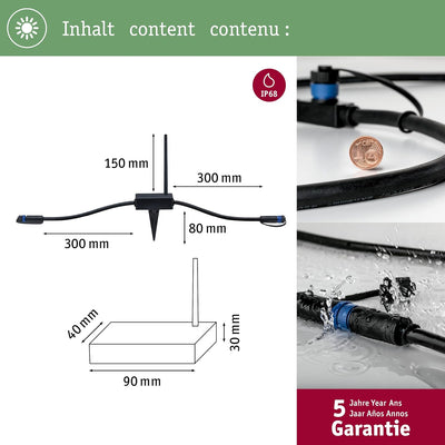 Paulmann 180.10 Outdoor Plug & Shine Controller IP68 Aussenleuchten Zubehör 433 Mhz-controller Exten