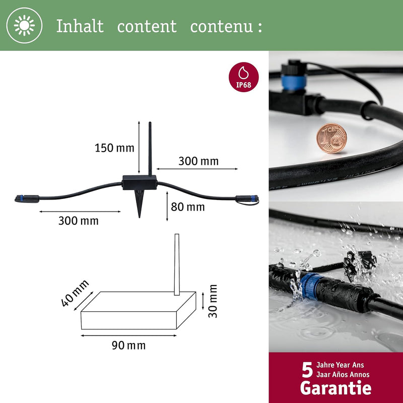 Paulmann 180.10 Outdoor Plug & Shine Controller IP68 Aussenleuchten Zubehör 433 Mhz-controller Exten