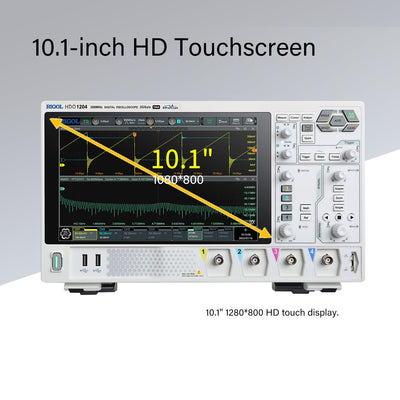 RIGOL DHO1074 Digitaloszilloskop, 4 analoge und 1 EXT-Kanal, 12 Bit, 70 MHz, 2 GSa/s, 1.500.000 wfms