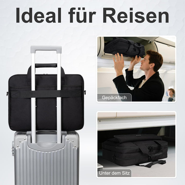 RAINYEAR Laptoptasche Multifunktionale Computertasche für 15,6-Zoll-Laptops | Reissfeste Umhängetasc