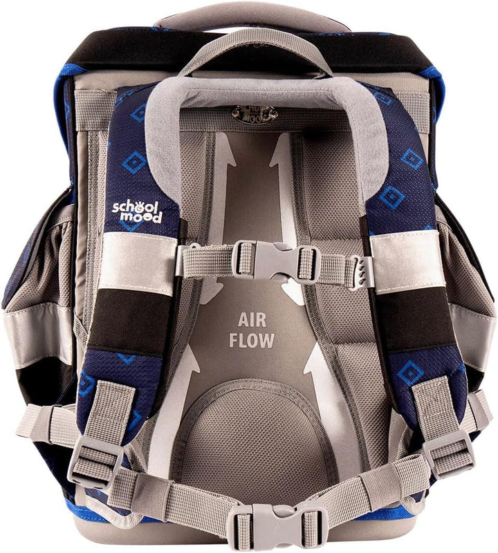Familando - School Mood Timeless Air+ Schulranzen Set - 6-teilig mit Federmappe - HSV Fussball Verei