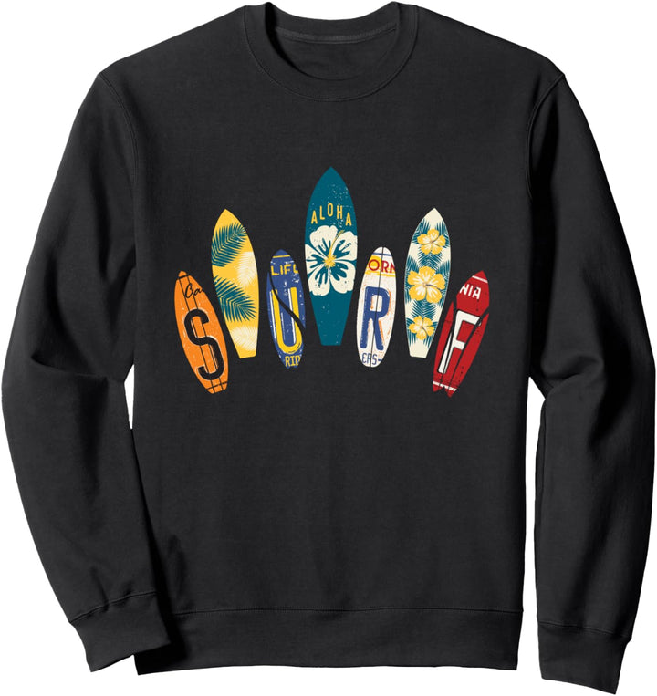 Surfboard Typen I Surfboard Deko Wassersport Surfen Surfen Sweatshirt