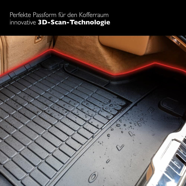FROGUM ProLine 3D Gummimatte Exklusive Auto Kofferraummatte Kofferraumwanne für Volkswagen Polo VI a