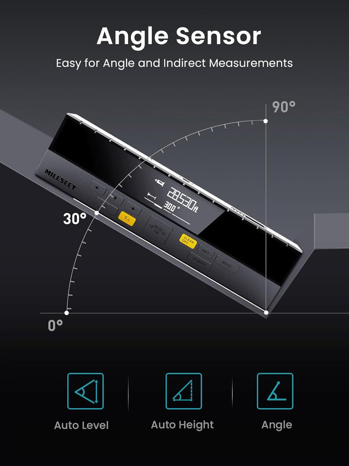 MiLESEEY DP20 Laser Entfernungsmesser Bilateral, Laser Messgerät mit Mittleren Laser Referenz, Wiede