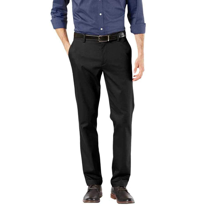 Dockers Herren Signature Khaki Slim Fit Pants Refined Chinos 28W / 32L Schwarz, 28W / 32L Schwarz