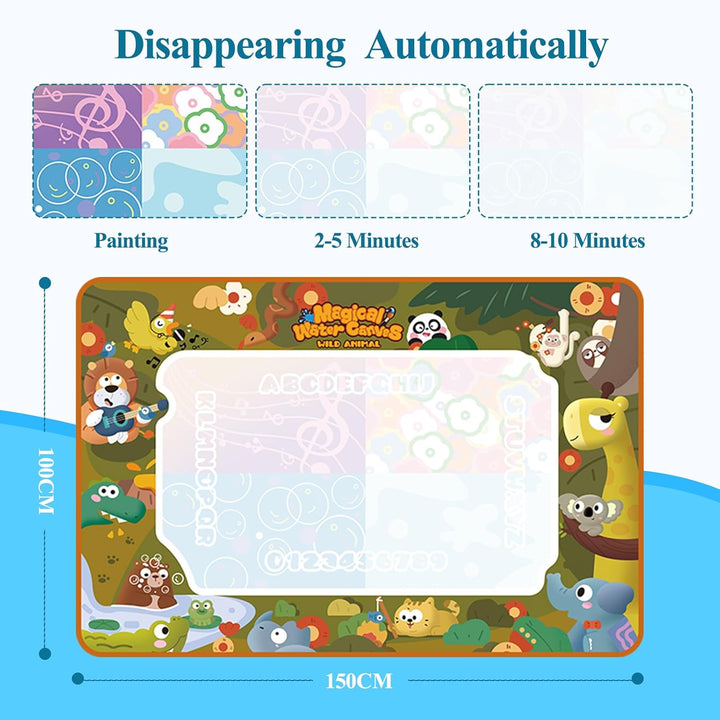 Aqua Wasser Doodle Matte,150×100cm Aqua Magic Doodle Painting Mat,Drawing Matte mit Wasserstift Werk