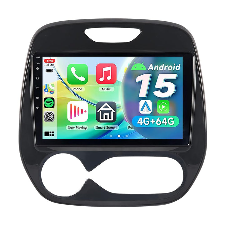 Autoradio für Renault Captur MK1 2013-2019 Android 15 4+64GB Stereo, 9 Zoll Touch Display Carplay An