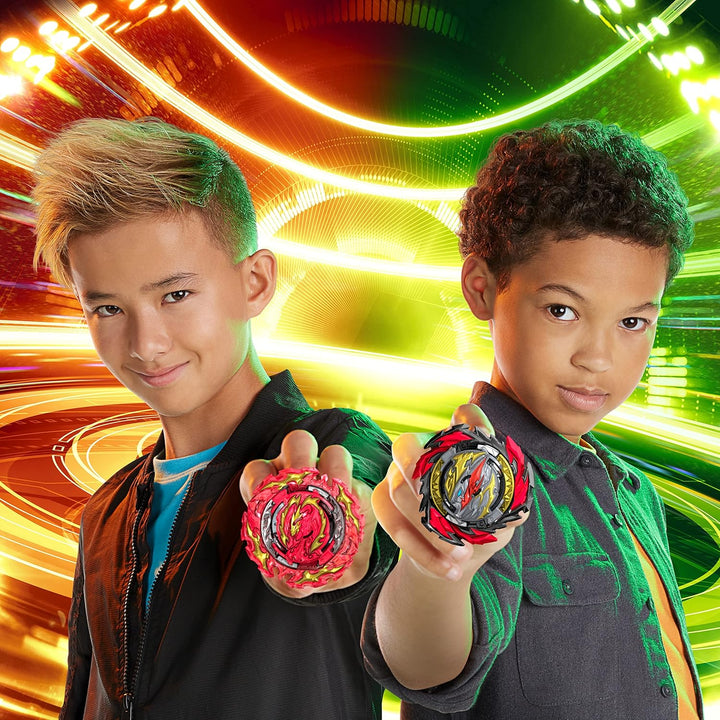 Hasbro Beyblade Burst QuadDrive Interstellar Drop Battle Set − Beystadium-Arena, 2 Kreisel und 2 Sta