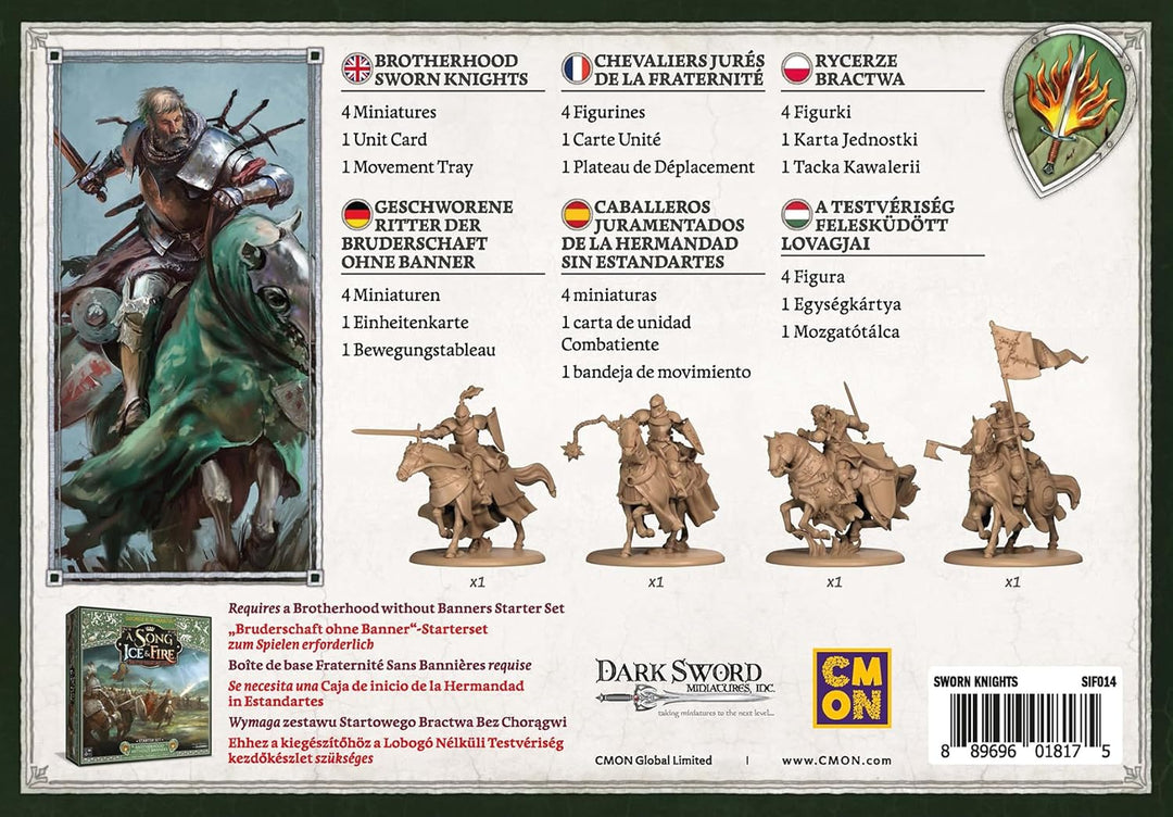 CMON, A Song of Ice & Fire – Brotherhood Sworn Knights (Geschworene Ritter der Bruderschaft ohne Ban