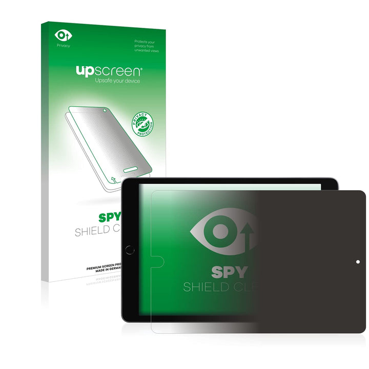 upscreen Anti-Spy Blickschutzfolie für Apple iPad 10.2" WiFi Cellular 2021 (im Querformat, 9. Gen.)