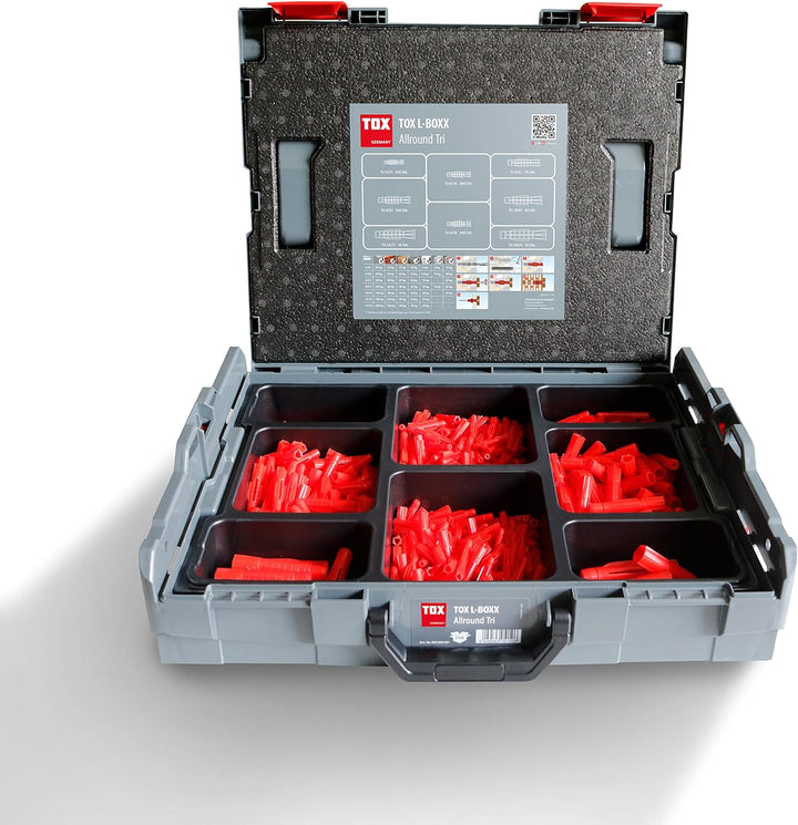 TOX L-BOXX Sortimentskoffer Allround Tri, effektiv, robust, belast- & stapelbar mit Tri Allzweckdübe
