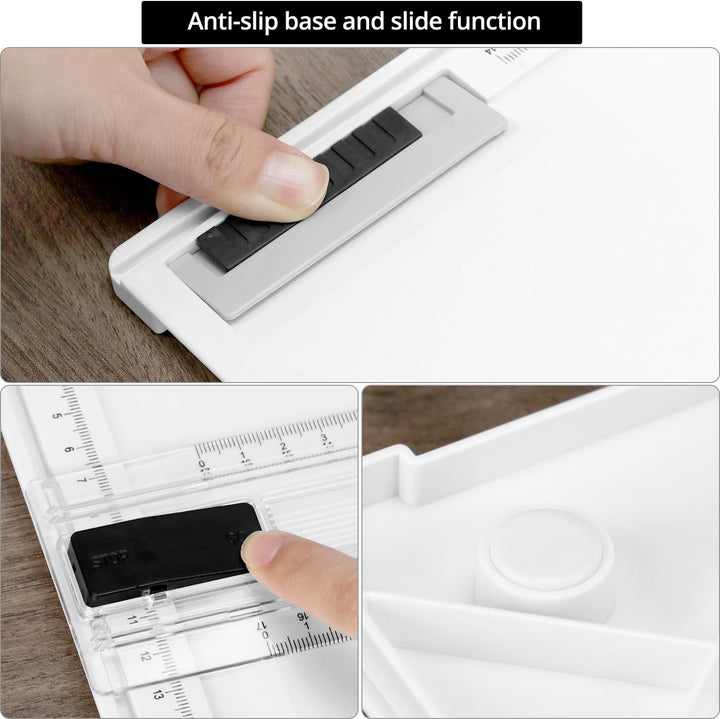 QWORK® Multifunktions Zeichenplatte Set, DIN A4 Zeichenbrett mit verstellbarem Mess und Präzisionswe