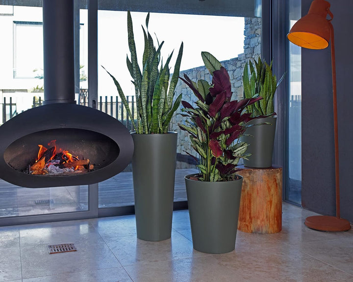 PORTO HIGH MATTE POT 50CM ANTHRACITE Anthrazit 50cm, Anthrazit 50cm