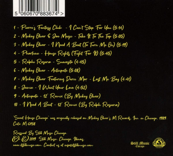 Sweet House Chicago, Audio-CD