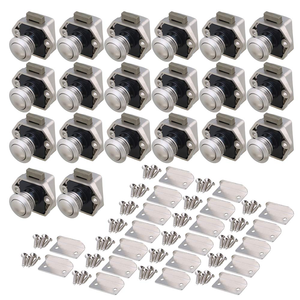 RDEXP 20PCS Keyless Locks Riegelknopfschrank für RV-Schubladenschrank