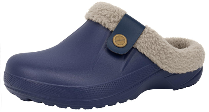 ChayChax Damen Clogs Gefüttert Herren Winter Hausschuhe Wasserdicht Warme Pantoffeln Plüsch Pantolet