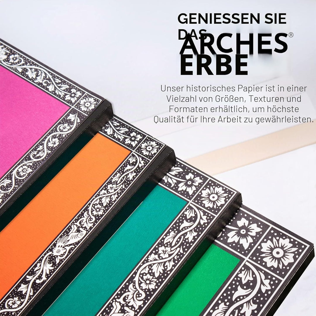 Arches 1795068 Aquarellpapier im Block (10 x 25 cm, 4-seitig geleimt, 300g/m² Satiniert) 20 Blatt na