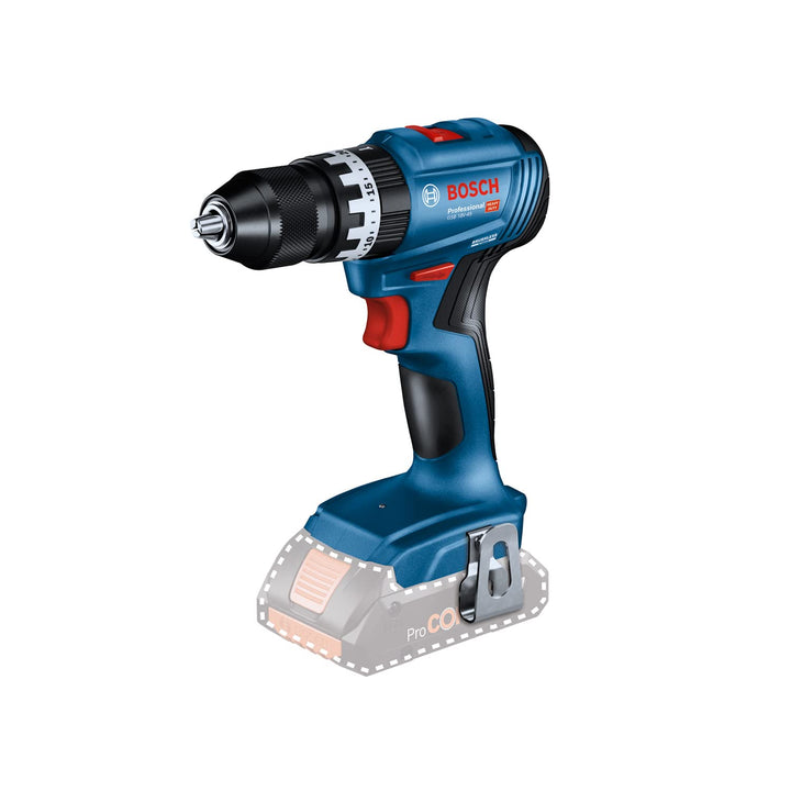 Bosch Professional 18V System Akku Schlagbohrschrauber GSB 18V-45 (Drehzahl 1.900 min⁻¹, ohne Akku/