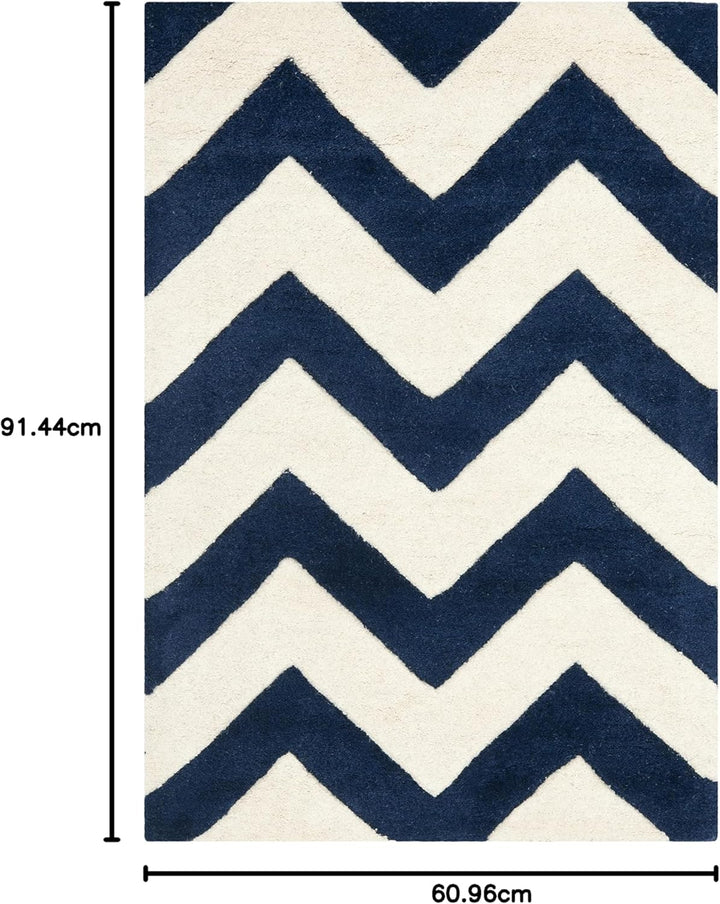 SAFAVIEH Zeitgenössische Teppich für Wohnzimmer, Esszimmer, Schlafzimmer - Chatham Collection, Kurze