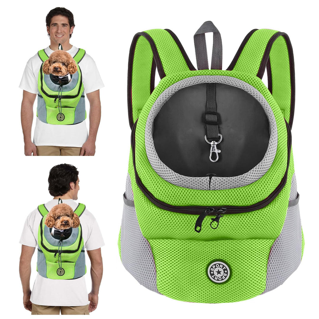 PETCUTE Hundetragerucksack,Verstellbarer Haustier Rucksack für Kleine Hunde und Katzen,Gepolsterter
