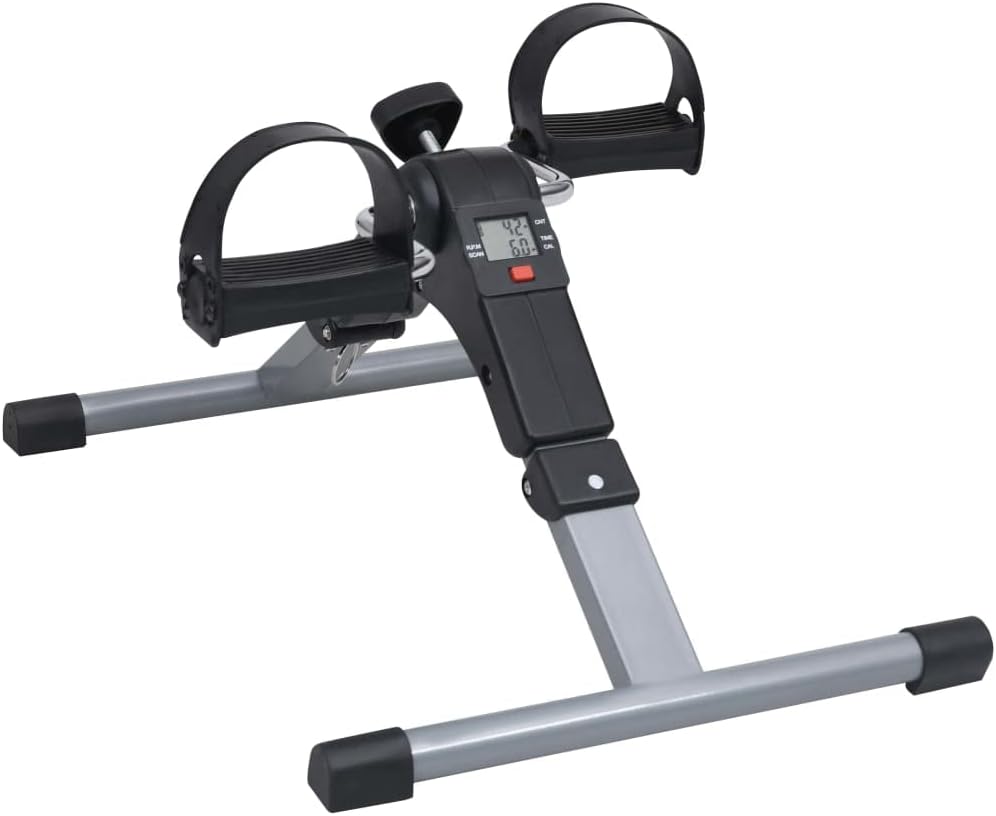 vidaXL Pedaltrainer für Beine Arme mit LCD-Anzeige Fitnessfahrrad Hometraine Heimtrainer Beintrainer