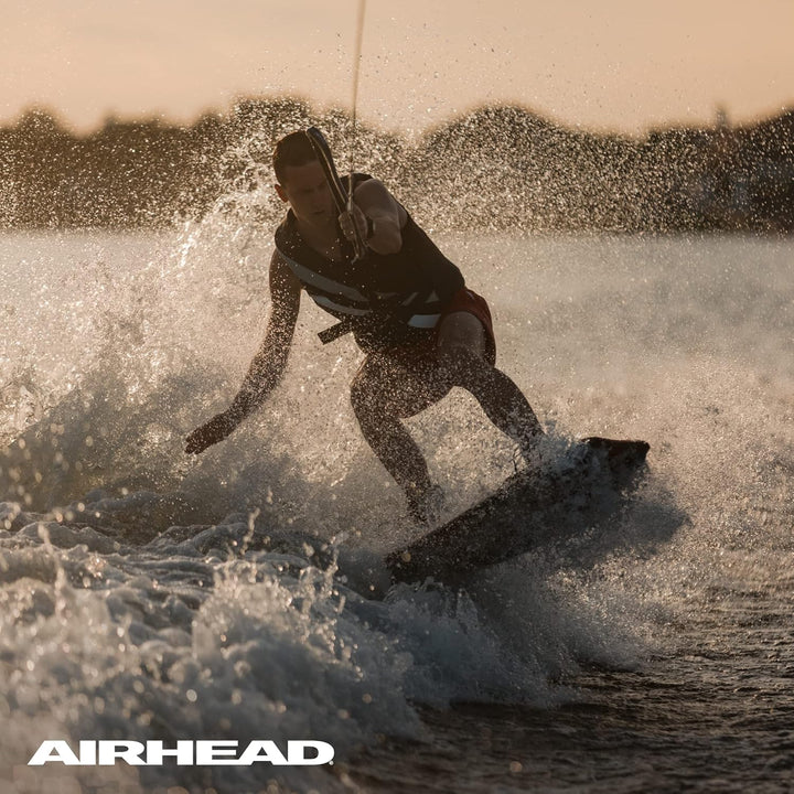 AIRHEAD Dyneema Flat Line Wakeboard-Seil, 4 Abschnitte, 2,8 m, mehrere Farben erhältlich gelb, gelb