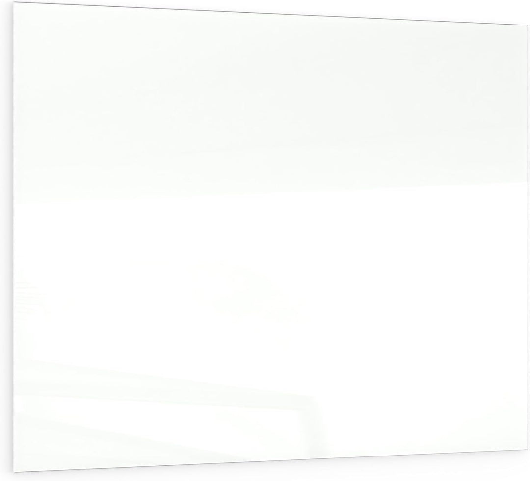 ALLboards Glasboard Magnetisch Weiss 80x60cm, Rahmenlos, Glastafel, Magnettafel, Gehärtetes Glas, We