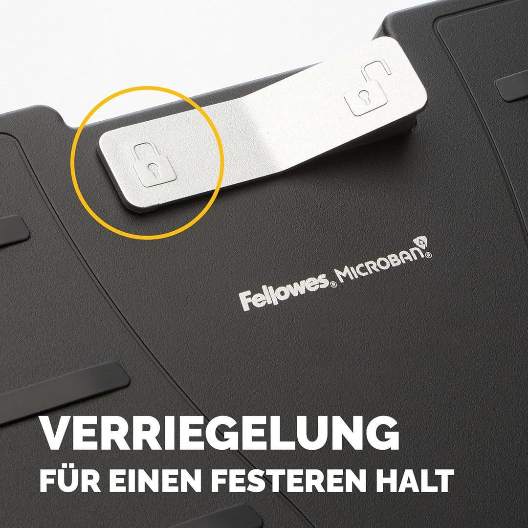 Fellowes Fussstütze Office Suites - mit antibakteriellem Microban Schutz - flexibel verstellbar und
