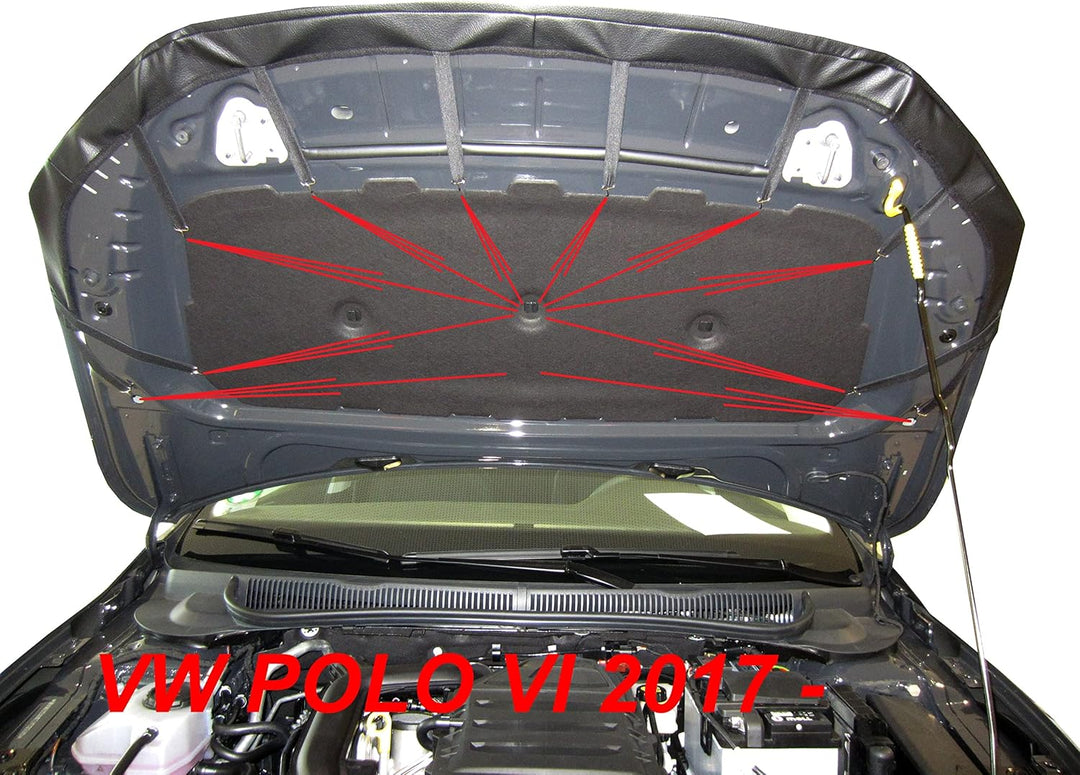 AB3-00301 AUTO BRA kompatibel mit VW Polo 6 BJ. ab 2017 Haubenbra Steinschlagschutz Tuning Bonnet Br