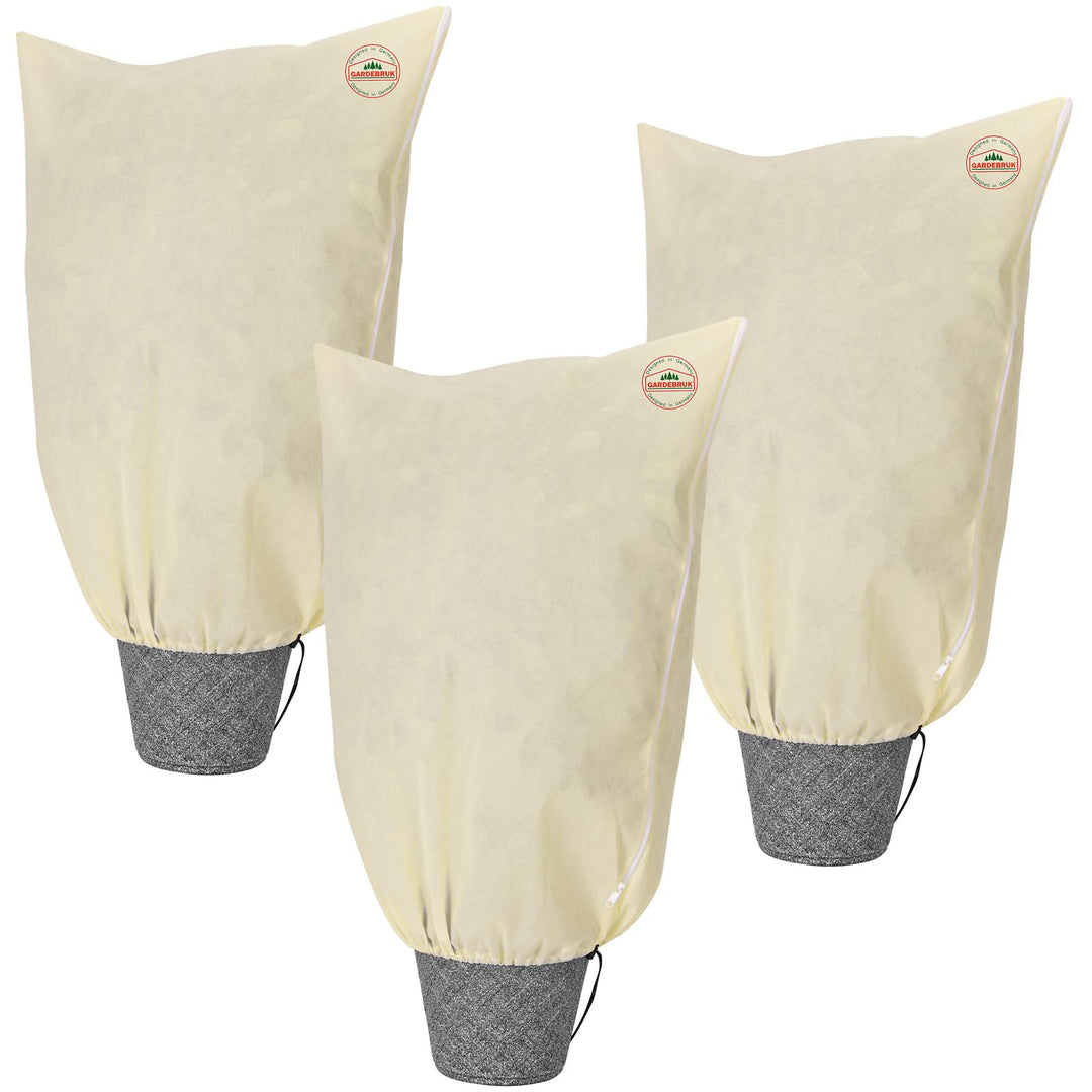 Gardebruk® Kübelpflanzensäcke 3er Set 200x240 cm 70g/m² Reissverschluss Garten Frostschutzhaube Wint
