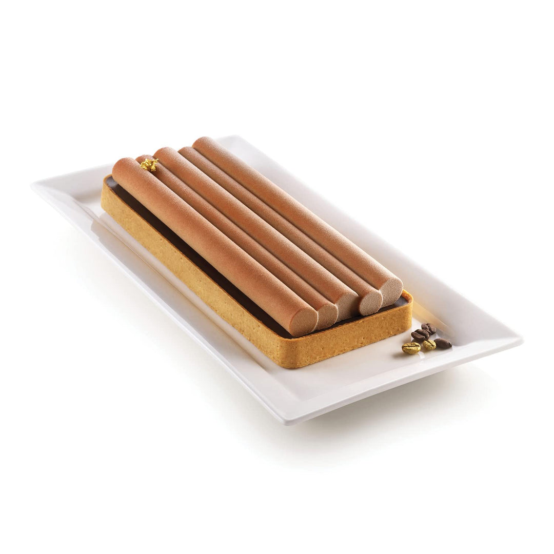 Silkomart 23.109.13.0065 TARTE Bamboo,kit Composed by Silicone Mould thermoplastic Ring, Black and L