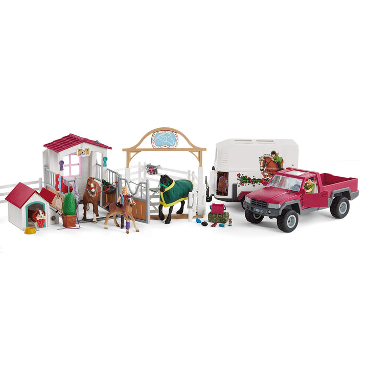 Schleich 72148 Spielset -Ausflug zur Pferdekoppel (Horse Club) -