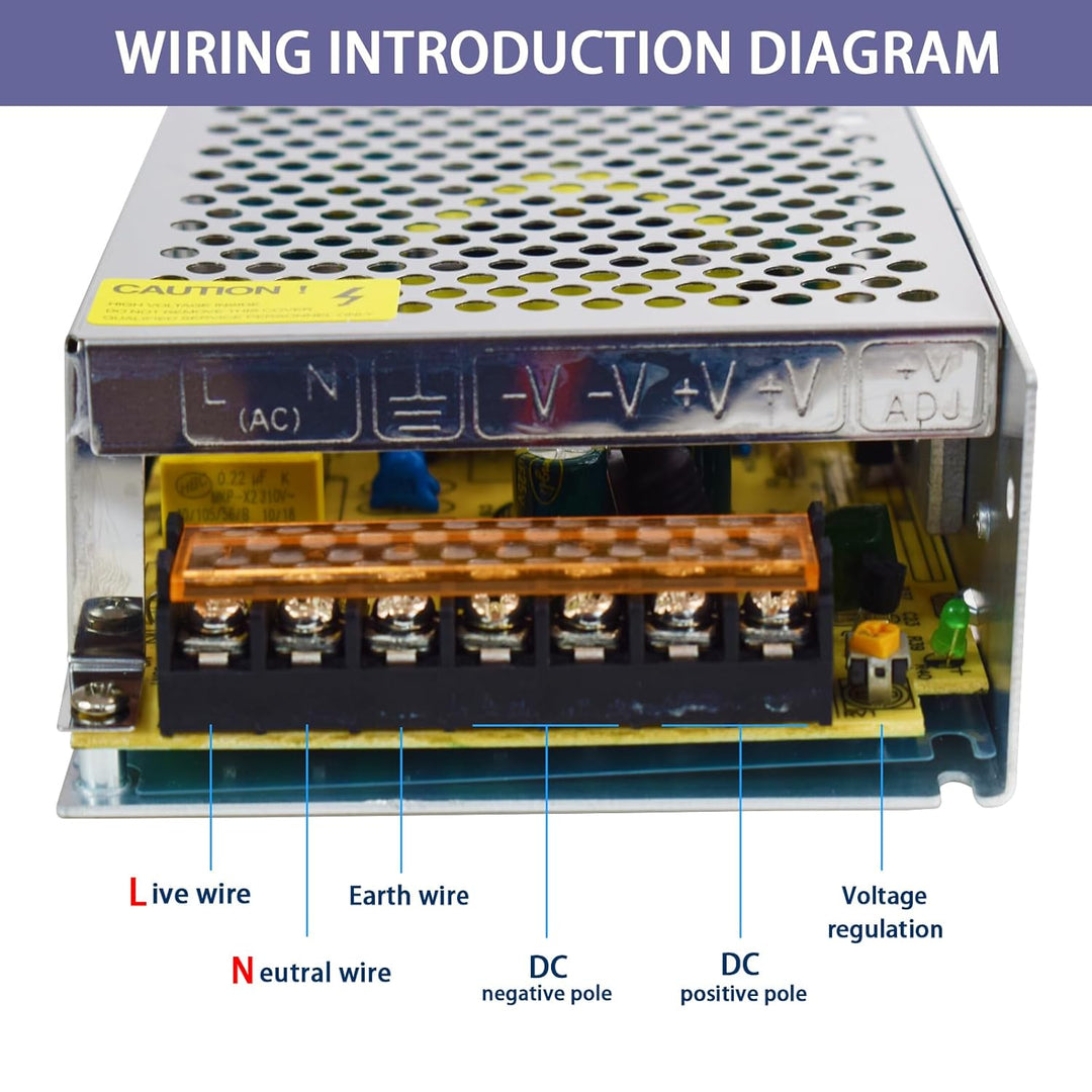 Weishuo 12V 10A Schaltnetzteil 120W Netzteil Transformator Driver Adapter für Überwachungskamera, LE