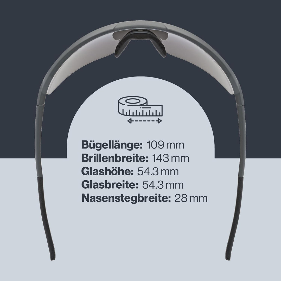 uvex Unisex Sportstyle 227 Sportbrille (1er Pack) Einheitsgrösse grey mat/mirror silver, Einheitsgrö