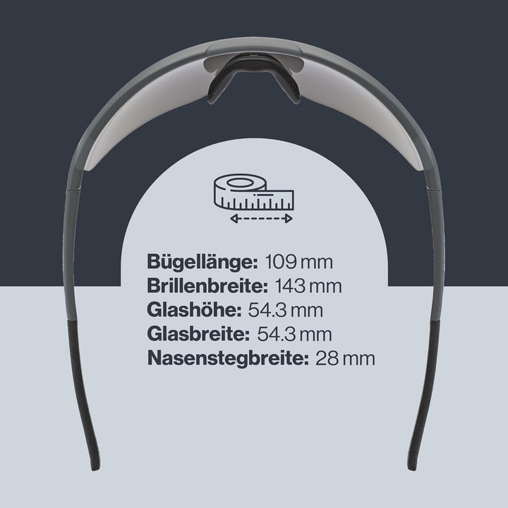 uvex Unisex Sportstyle 227 Sportbrille (1er Pack) Einheitsgrösse grey mat/mirror silver, Einheitsgrö