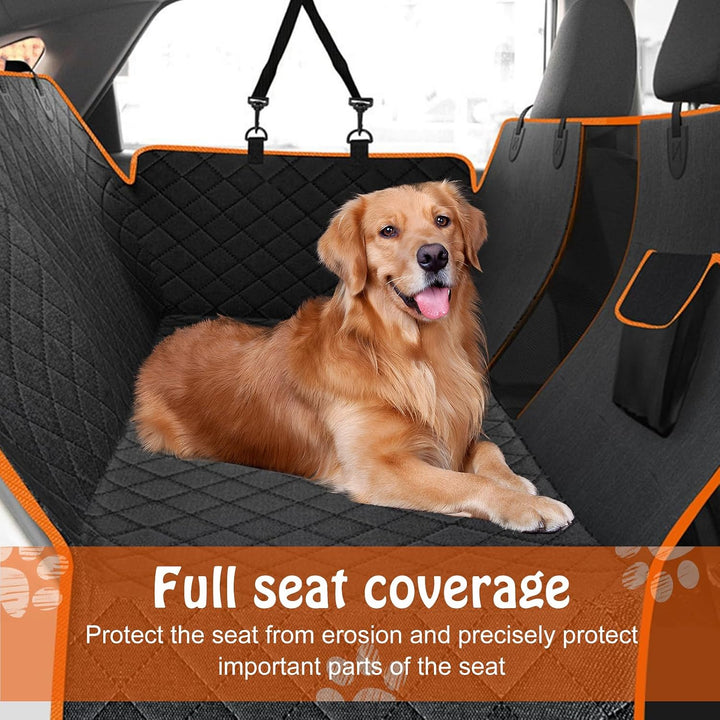 PORFOYO Hundedecke Auto Rückbank,147 * 137cm Autoschondecke Hund,Harter Unterseit Hundedecke Auto,wa