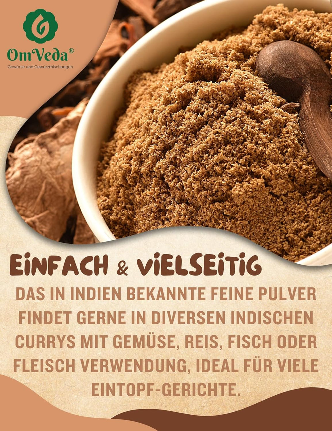 BIO Garam Masala Gewürzmischung 500g | Premium Gewürzmischung für Currys, Eintöpfe, Chutneys, Marina