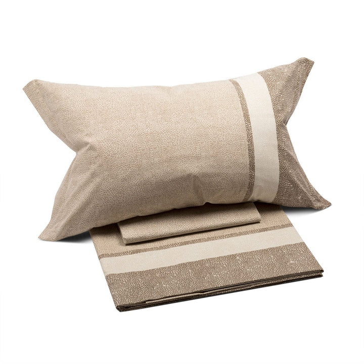 Caleffi Bettwäsche-Set für Doppelbett (Laken 180 x 200 cm, Bettbezug 245 x 280 cm) 180 X 200 cm Natu
