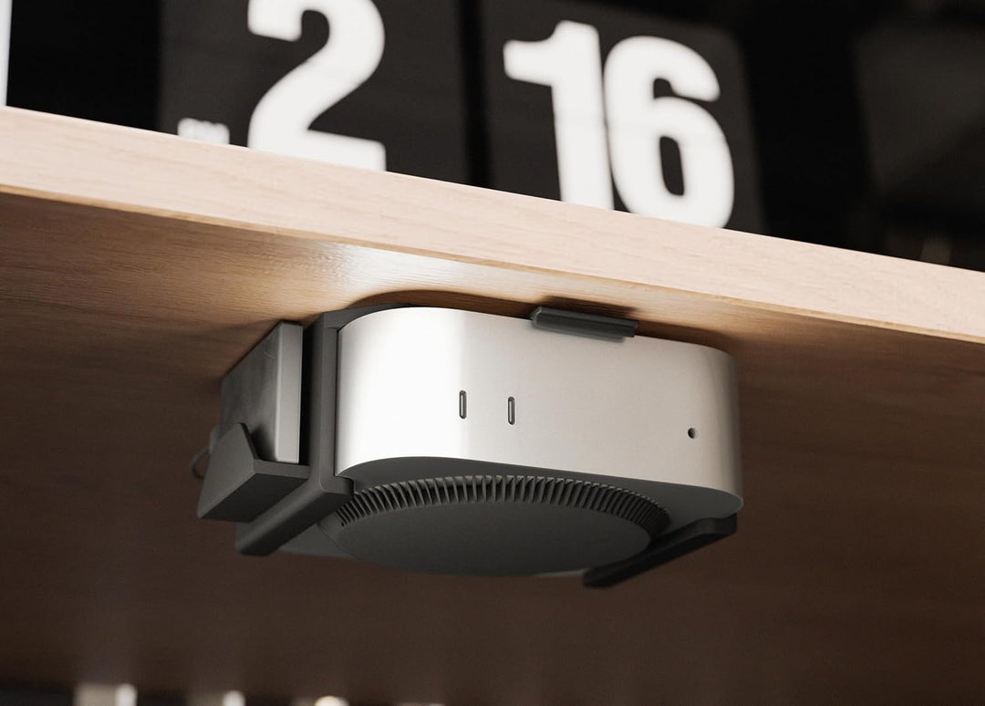 Untertischhalterung Mac Mini 2024 M4/M4 Pro - sichere, Platzsparend, Schutz, einfacher Zugang, Ablag