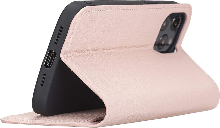 Solo Pelle aufklappbare Lederhülle kompatibel für iPhone 12 Pro Max in 6.7 Zoll inkl. 1 Kartenfach f