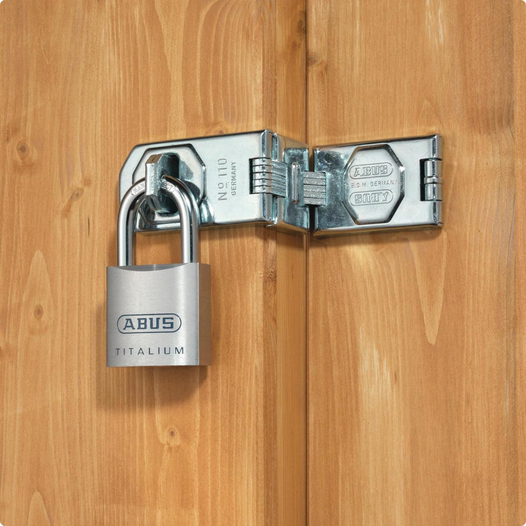ABUS Titalium Vorhängeschloss 80TI/50 - Kellerschloss mit leichtem, massiven Schlosskörper aus Spezi