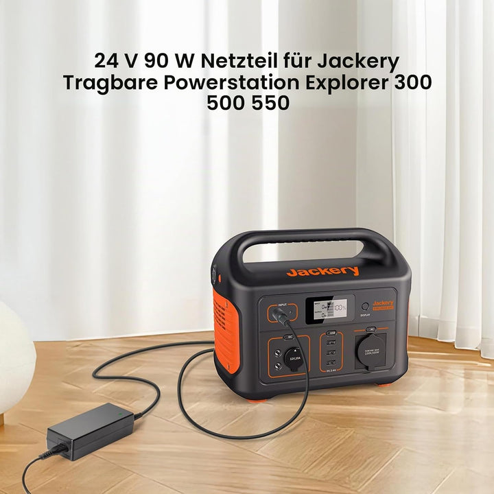 KFD 24V 90W Ladegerät für Jackery Explorer 240 300 500 550 Solar Generator 167Wh 240Wh 293Wh 518Wh N